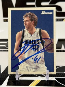 Dirk Nowitzki Auto 2009 Bowman #1 Basketball Card