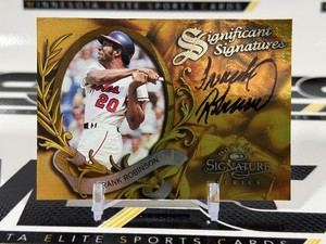 Frank Robinson Auto 2000 1997  Donruss Significant Signatures Series Numbered 06952000 Baseball Card