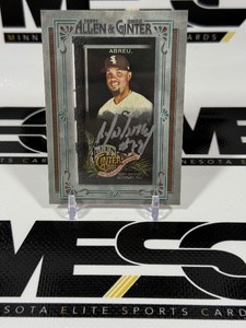 Jose Abreu Auto 75 2022 Topps Allen & Ginter X Framed Mini #MA0JAB Numbered 1925 Baseball Card