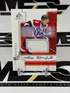 Marco Rossi RPA 2019-20 CHL SPGU SP Game Used New Style #NS-RO 67s Auto Rookie Relic Minnesota Wild Hockey Card