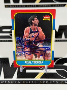 Kelly Tripucka Auto 1986 Fleer #115 Iconic Vintage Basketball Card