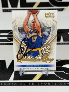 Chris Mullin Auto 2008-09 Fleer Hot Prospects Cream of the Crop #CC-24 Basketball Card