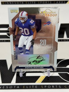 Donte Whitner Auto RC 50 2006 Donruss Playoff Signature Proof #88 numbered 2850 Football Rookie Card