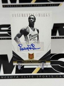 George McGinnis Auto 25 2012-13 Momentum Monumental marks #292 Basketball Card