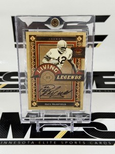 Paul Warfield Auto 5 2010 Panini Grown Royal Living Legends #21 Numbered 35 RARE Football Card