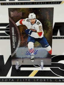 Aleksander Barkov Auto 2021-22 Skybox Metal Universe Silver #32 Hockey Card