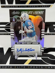 Billy White Shoes Johnson Auto 199 2023 Absolute Legends #AL-BWJ Numbered 084199 Football Card