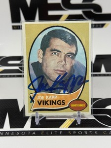 Joe Kapp Auto 1970 Topps #250 Vintage Minnesota Vikings Football Card