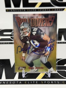 Daryl Johnston Auto 1997 Topps Finest Buldozers #7 B16 Football Card