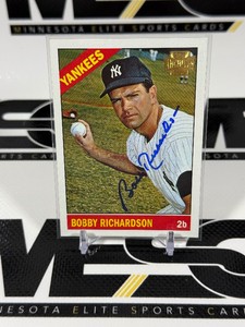 Bobby Richardson Auto 2001 Topps Archives #490 Baseball Card