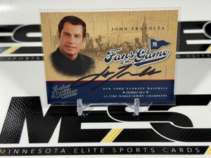 John Travolta Auto 2003 Donruss Leaster & Lumber Fans of the Game #FG-1 Card