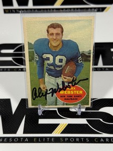 Alex Webster Auto 1960 Topps #75 Vintage Football Card