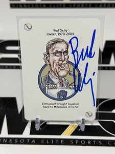 Bud Selig Auto Baseball Trading Playing Card