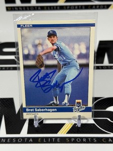 Brett Saberhagen RC Auto 1984 Fleer Update #U-103 Vintage Rookie Baseball Card
