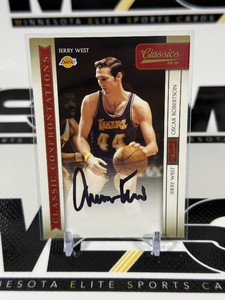 Jerry West Auto 100 2009-10 Classic Confrontations #10 Numbered 091100 w Oscar Robertson Basketball Card