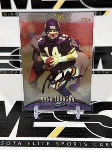 Brad Johnson Auto 1998 Topps Finest #47 Minnesota Vikings Football Card