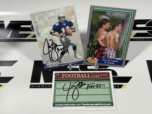 (3) Jim Zorn Auto Football Cards