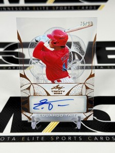 Eduardo Tait auto 99 2024 Leaf Trinity #CA-ETI Numbered 7599 Baseball Card