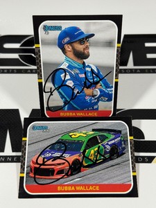 (2) Bubba Wallace Auto NASCAR Racing Cards