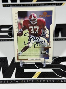Shaun Alexander Auto RC 2000 Upper Deck MVP #201 Rookie Football Card