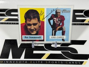 Pat Summerall Auto 2002 Topps Heritage Reprint #R-PS Football Card
