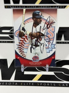 Don Baylor Auto 2007 Upper Deck Minnesota Twins 1987 World Series 20th Anniversary #6 Baseball Card