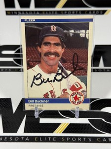 Bill Buckner Auto 1984 Fleer Update #U-18 Vintage Baseball Card