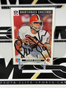 Bernie Kosar Auto Dominos Upper Deck Challenge Football Card #5