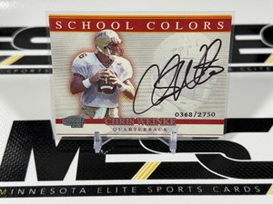 Chris Weinke Auto 2750 RC 2001 Invincible School Colors #11 Numbered 03682750 Football Card