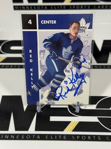 Red Kelly Autographed Parkhurst Toronto Maple Leafs Hockey Card