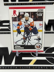John Tavares Autographed 2010 Score All Rookie Team #306 Hockey Card