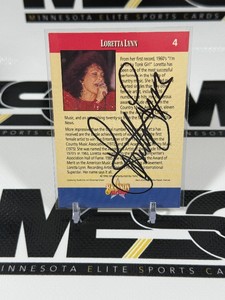 Loretta Lynn Auto 1992 Branson on Stage #4 Card