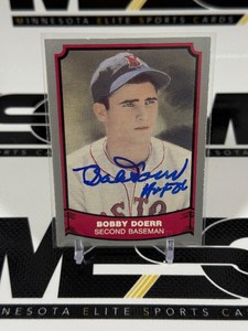 Bobby Doerr Auto w HOF Inscription 1988 Pacific #73 Baseball Card
