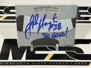 John Harrinton Auto w 80 Gold Inscription Hockey Card