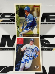 (2) Chris Weinke Autographed Rookie Baseball Cards