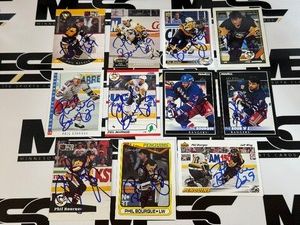 (11) Phil Bourque On-Card Auto Hockey Cards