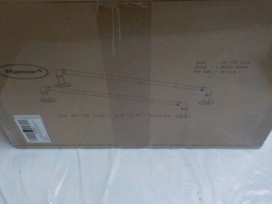 Higswor IndoorOutdoor Curtain Rods for Windows 66-120