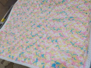 New Baby Reversible Blanket 33 x 35