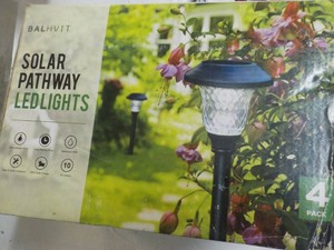 4 pack Solar Pathway LED Lights