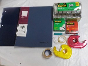 Notebooks and Tape