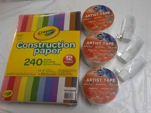 Construction Paper, Artist Tape and Night Nites