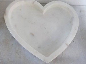 8 Marble Heart Shaped Tray