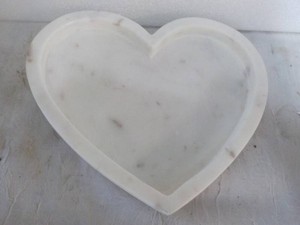 8 Marble Heart Shaped Tray