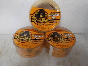 3 rolls Gorilla 1.88 x 40 yards Clear Tape