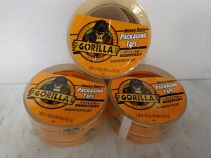 3 rolls Gorilla 1.88 x 40 yards Clear Tape