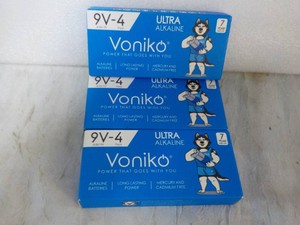 12 Voniko Ultra Alkaline 9V Batteries