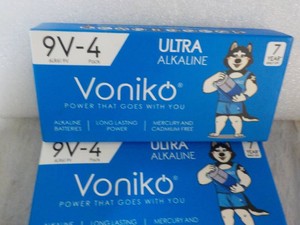 12 Voniko Ultra Alkaline 9V Batteries