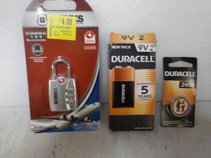 Batteries and Padlock
