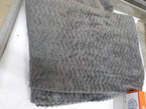 Grey Fuzzy Throw