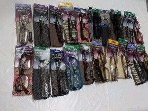 20 pair Reading Glasses - variety of strengths